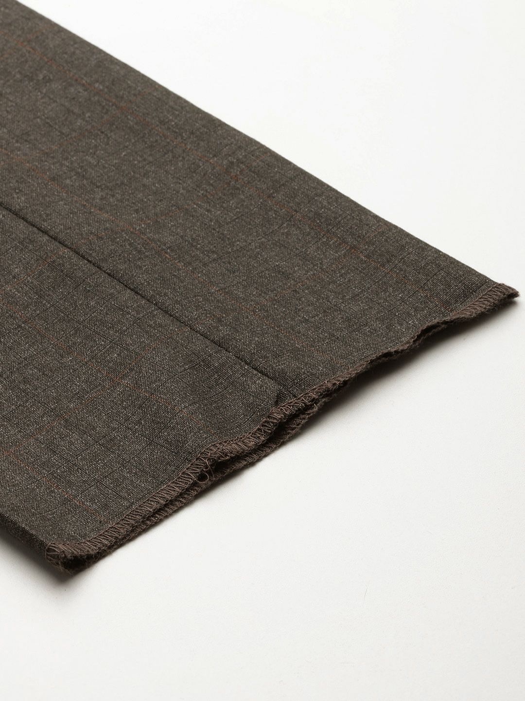 Raymond Men Checked Slim Fit Formal Trousers