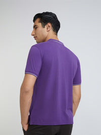 Raymond Pure Cotton Modern Fit Polo Collar Casual T-shirt