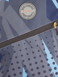 Gear Unisex Grey & Orange Geometric Print 16 Inch Laptop Backpack