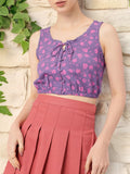 DressBerry Mini Blooms Seersucker Blouson Top