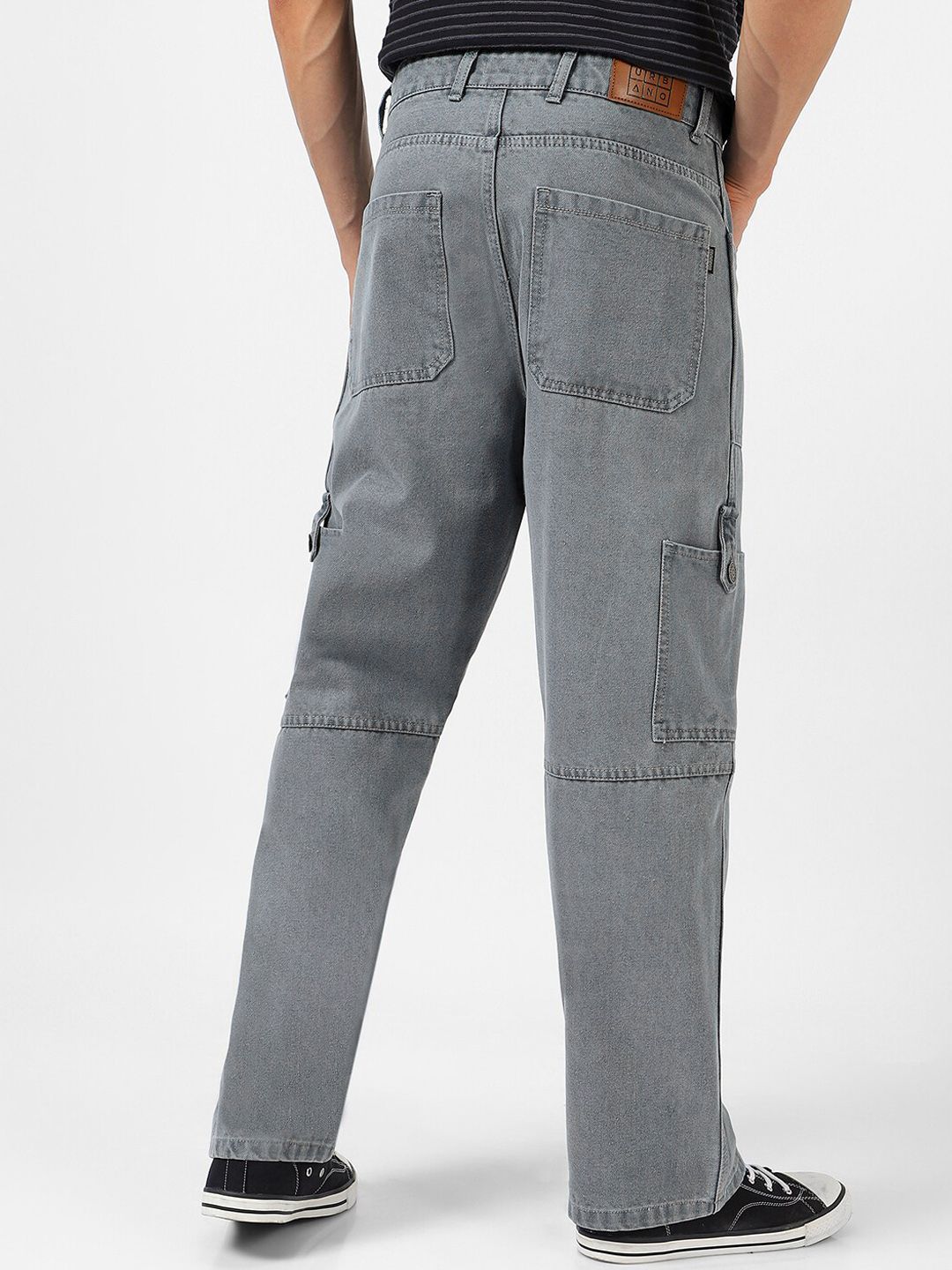 Urbano Fashion Men Loose Relaxed Fit Mid-Rise Jeans