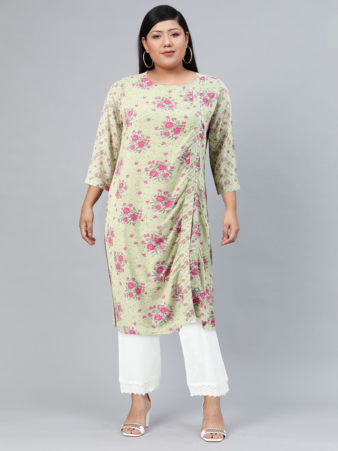 Global Desi Women Floral Printed Kurta