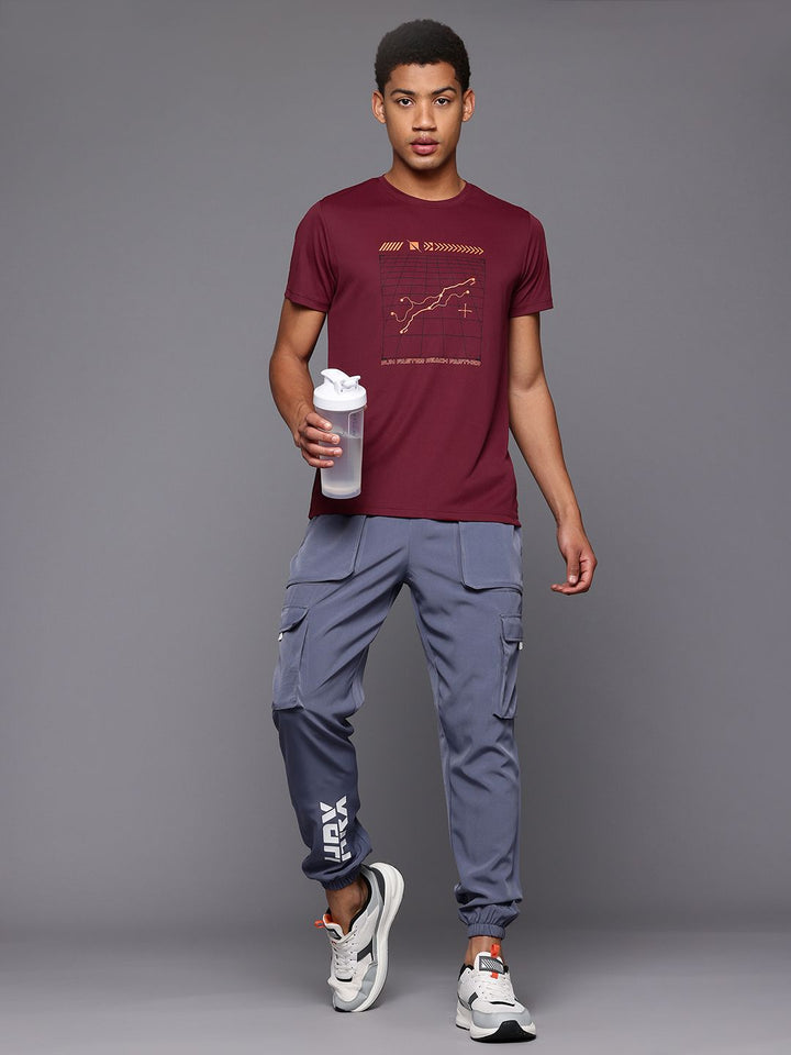 HRX by Hrithik Roshan Conversational Printed Rapid-Dry Running T-shirt