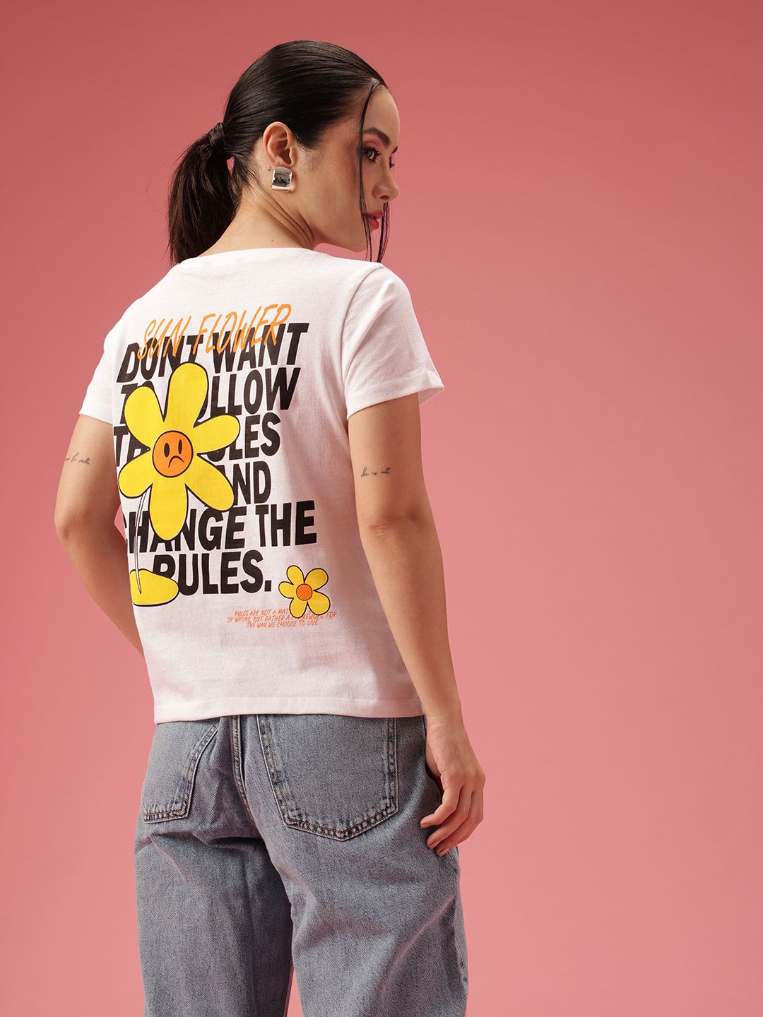 DressBerry Typography Printed T-shirt