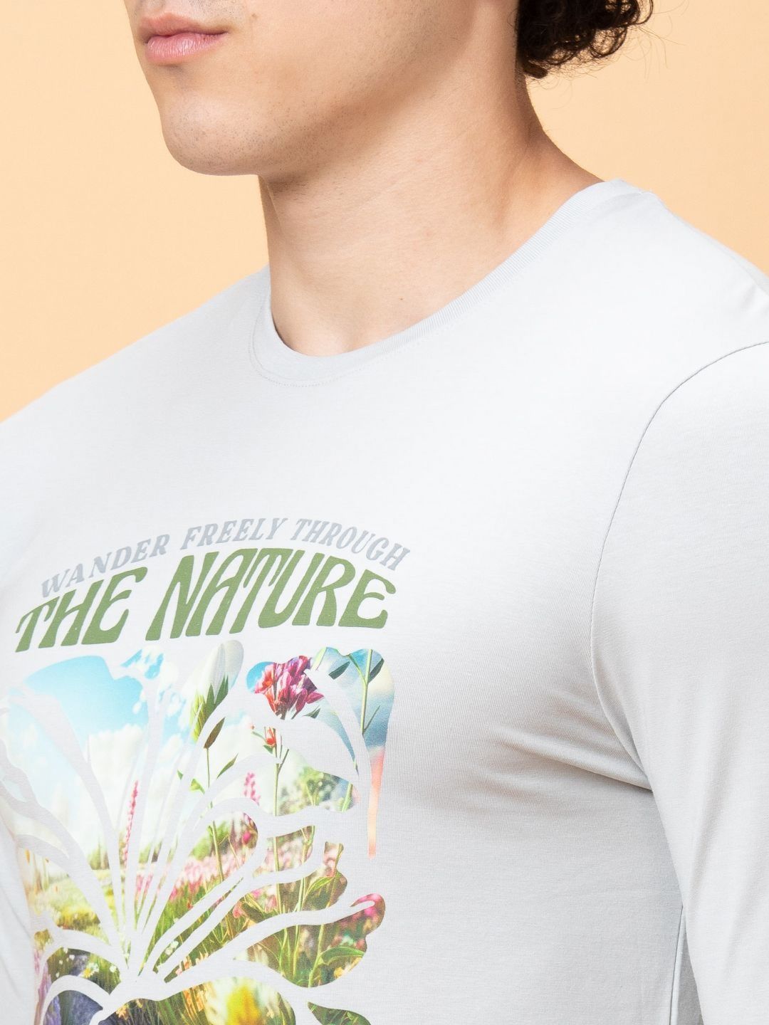 Being Human Men Biker Printed Applique T-shirt