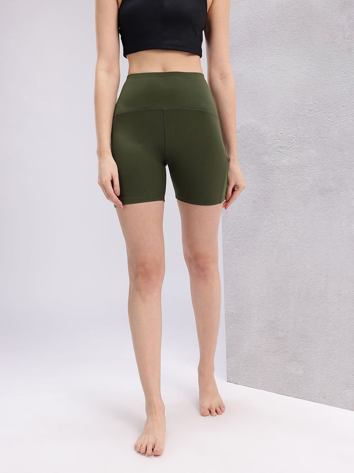 HRX by Hrithik Roshan Mid-Rise Rapid-Dry Yoga Shorts