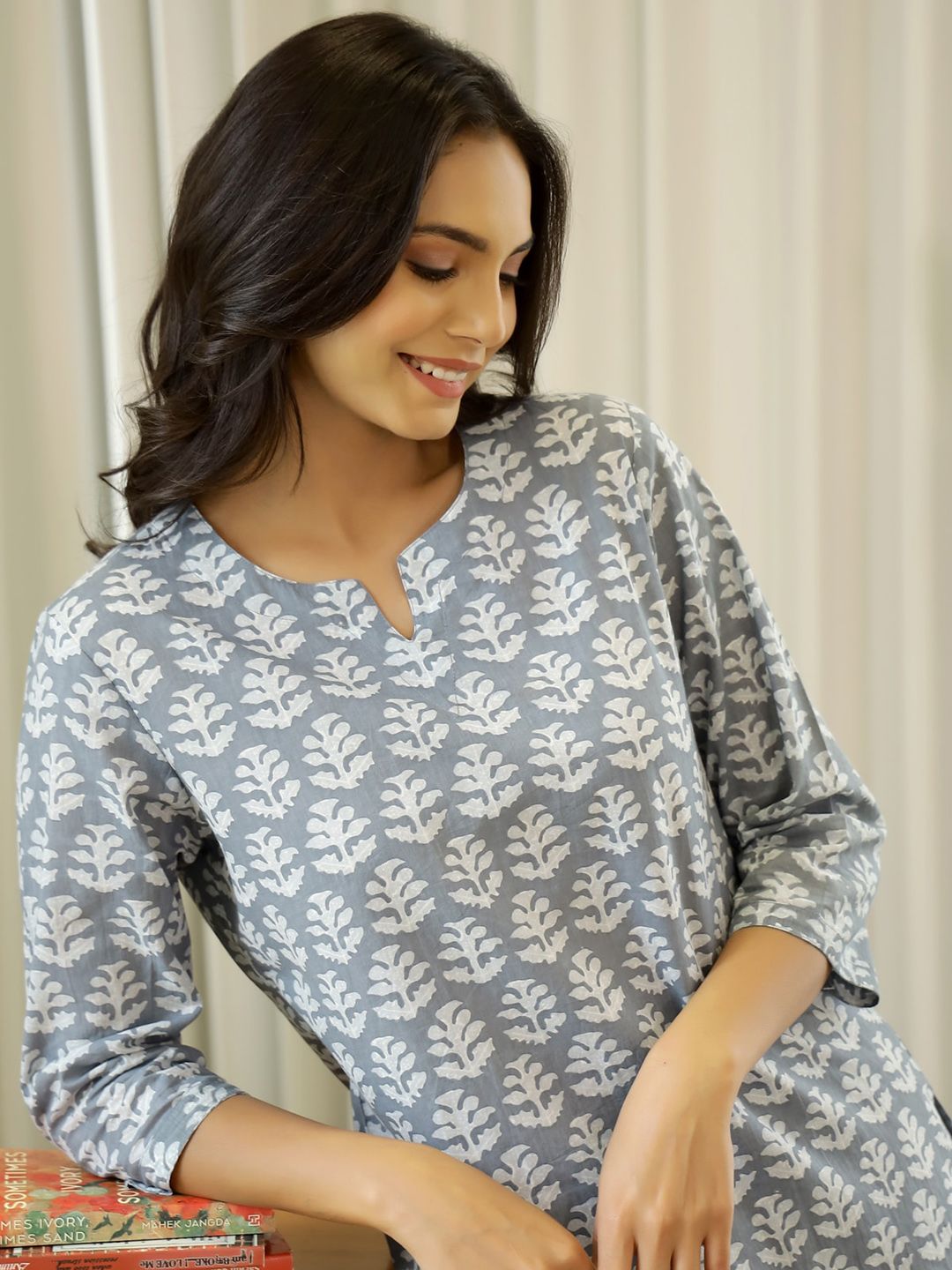 SANSKRUTIHOMES Women Printed Night suit