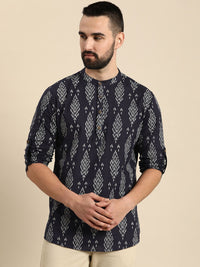 Anouk Men Ethnic Motifs Printed Block Print Short Kurta