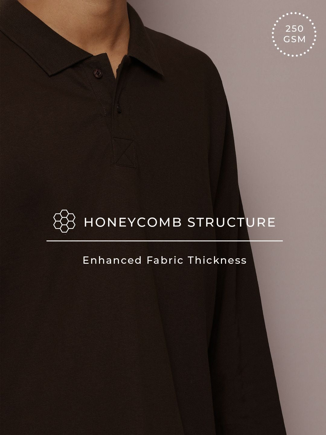 DILLINGER Men Polo Collar Oversized T-shirt