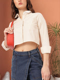 DressBerry K-Chic Pinstripes Crop Shirt