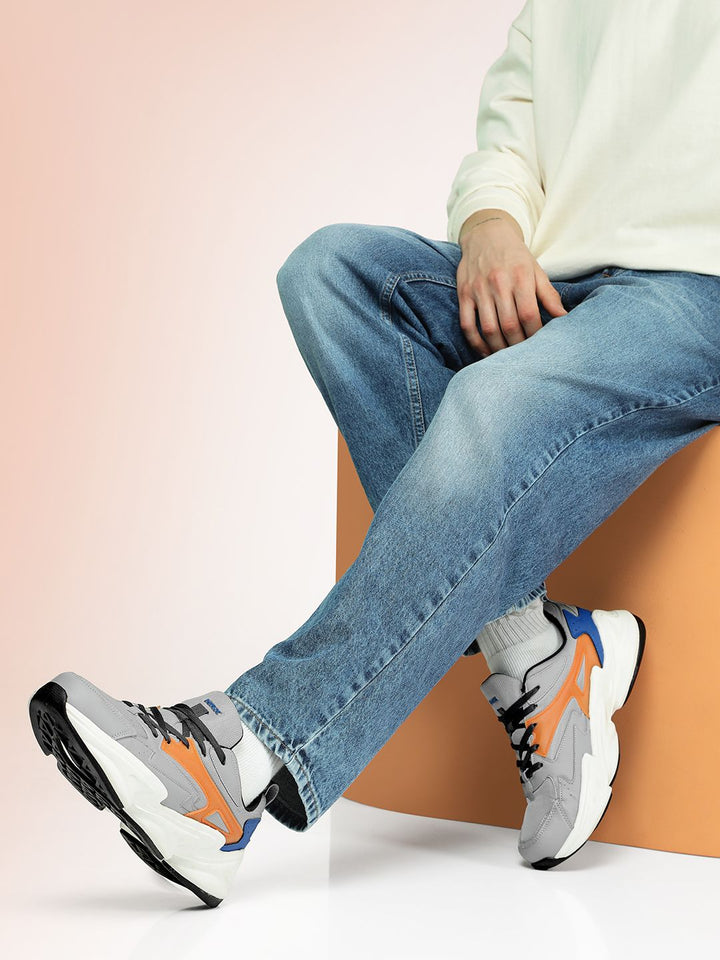 HRX by Hrithik Roshan Men Colourblocked Round Toe Sneakers