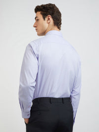 Raymond Self Design Slim Fit Pure Cotton Formal Shirt