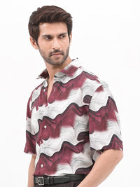 RARE RABBIT Men Tijon Regular Fit Floral Opaque Printed Shirt