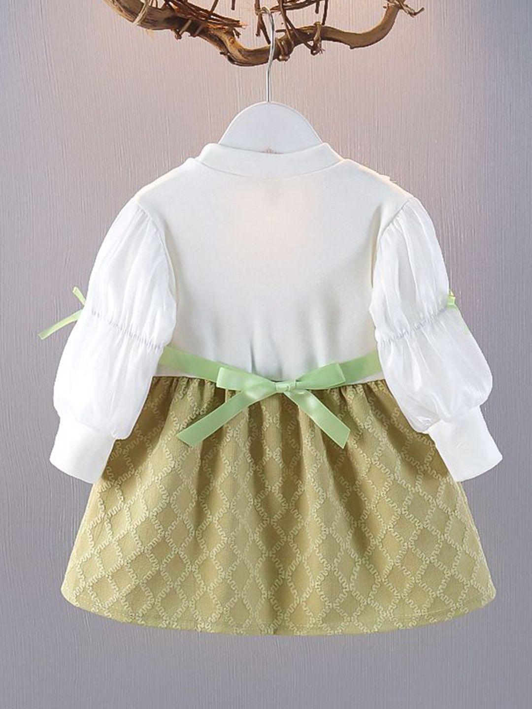 YK Girls Cotton Fit & Flare Dress