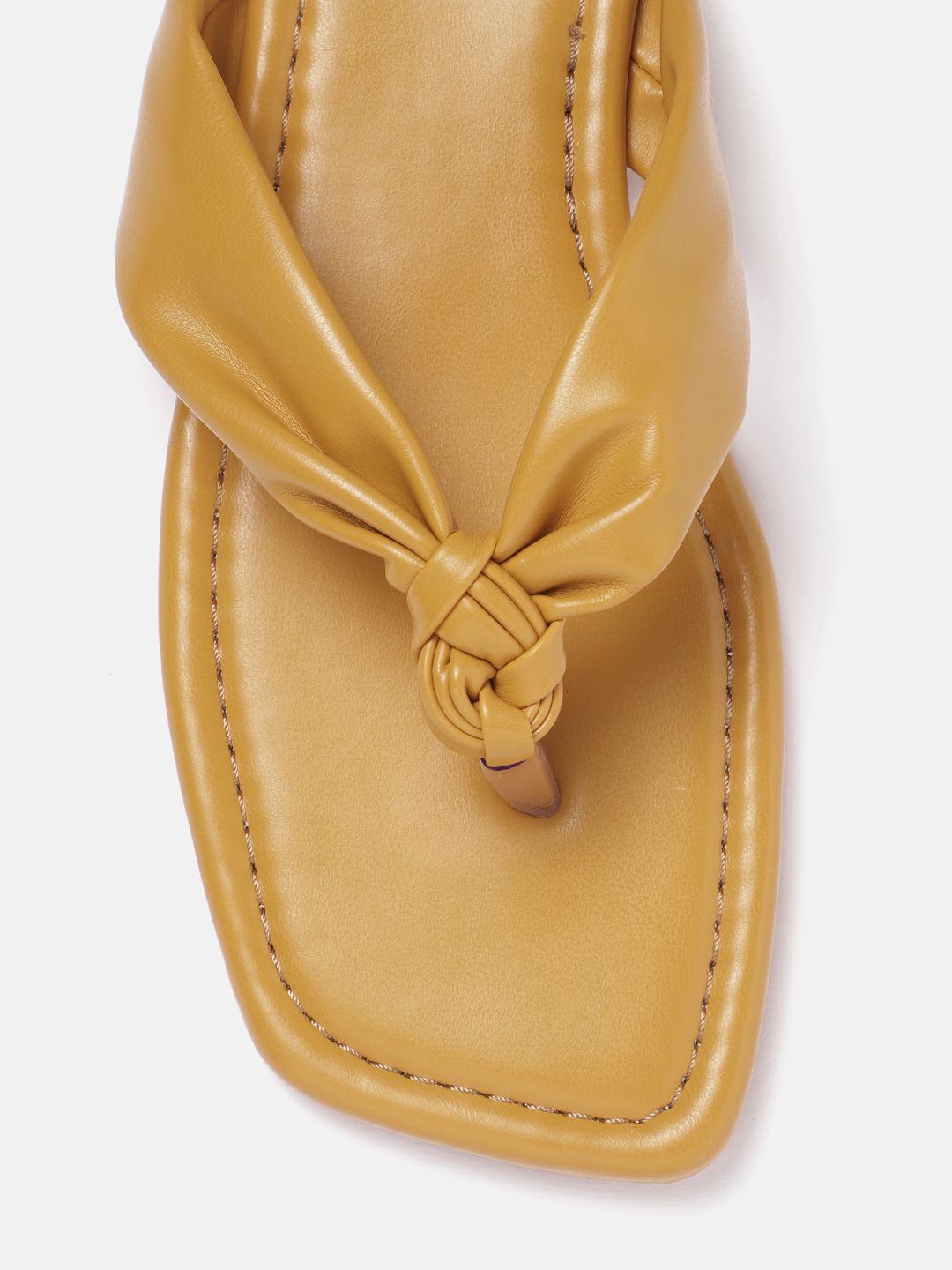 DressBerry Women Knot Detail Open Toe Flats