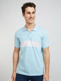 Park Avenue Cotton Rich Striped Polo Collar Slim Fit T-shirt