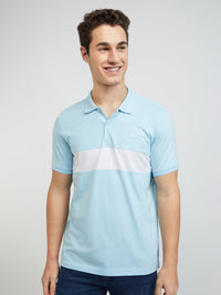 Park Avenue Cotton Rich Striped Polo Collar Slim Fit T-shirt