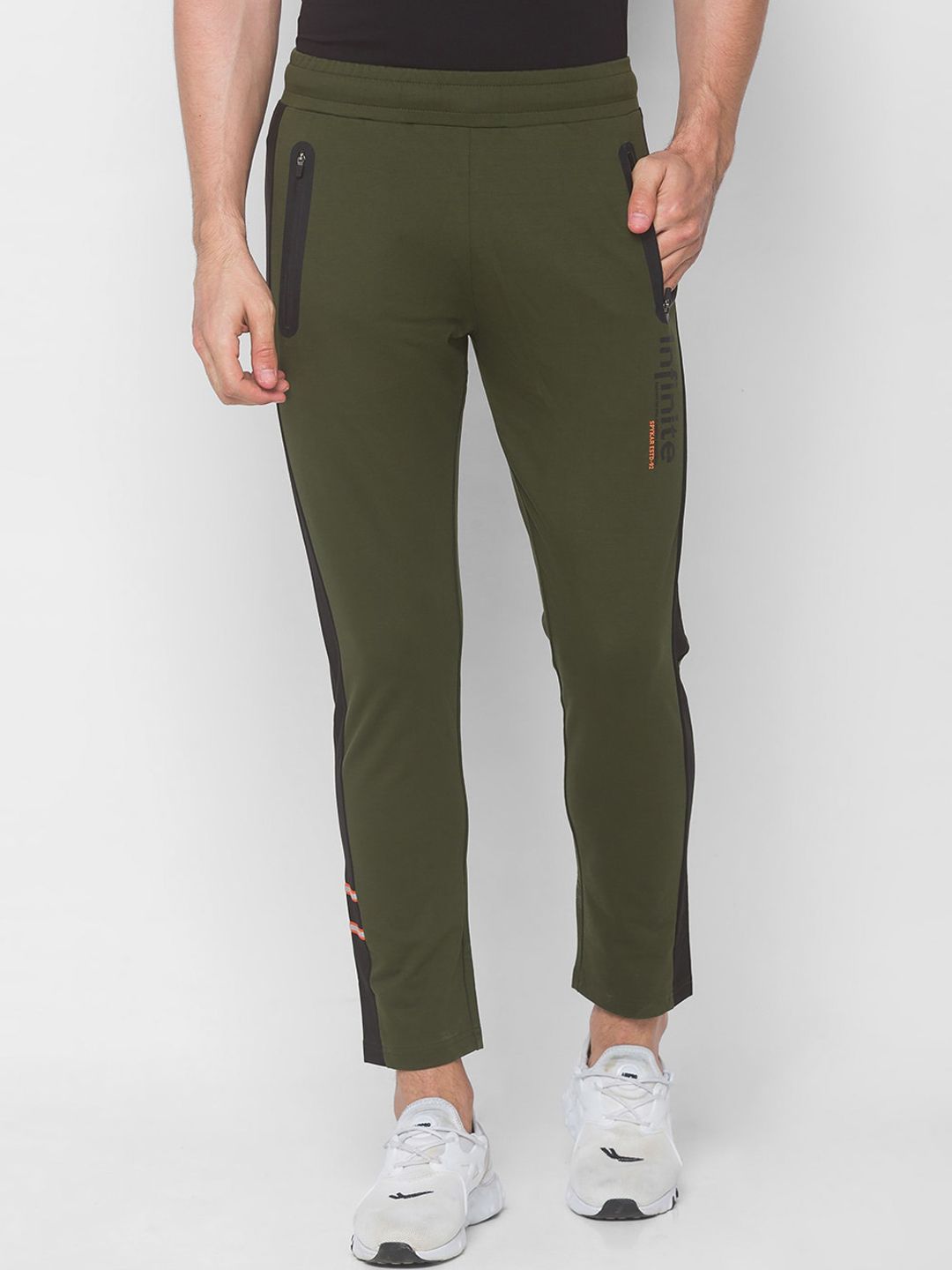 SPYKAR Men Green Solid Slim Fit Track Pants
