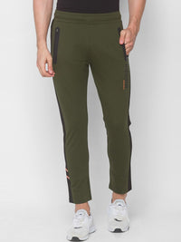 SPYKAR Men Green Solid Slim Fit Track Pants