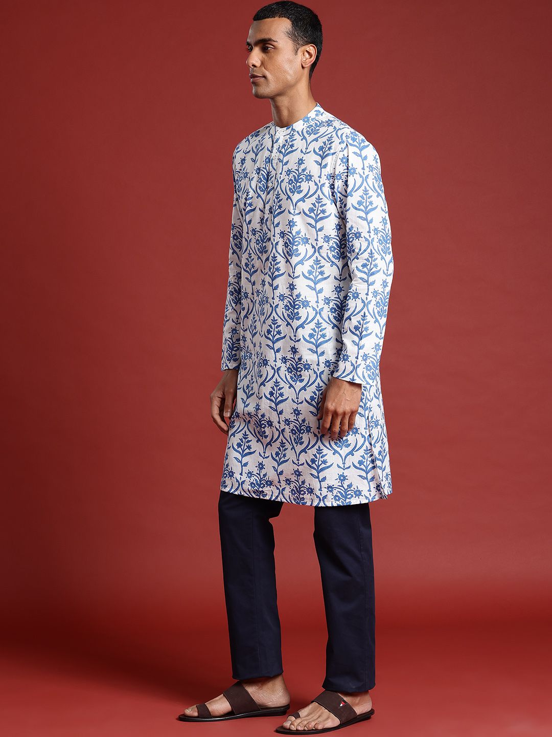 Anouk Men Ethnic Motifs Printed Pure Cotton Kurta