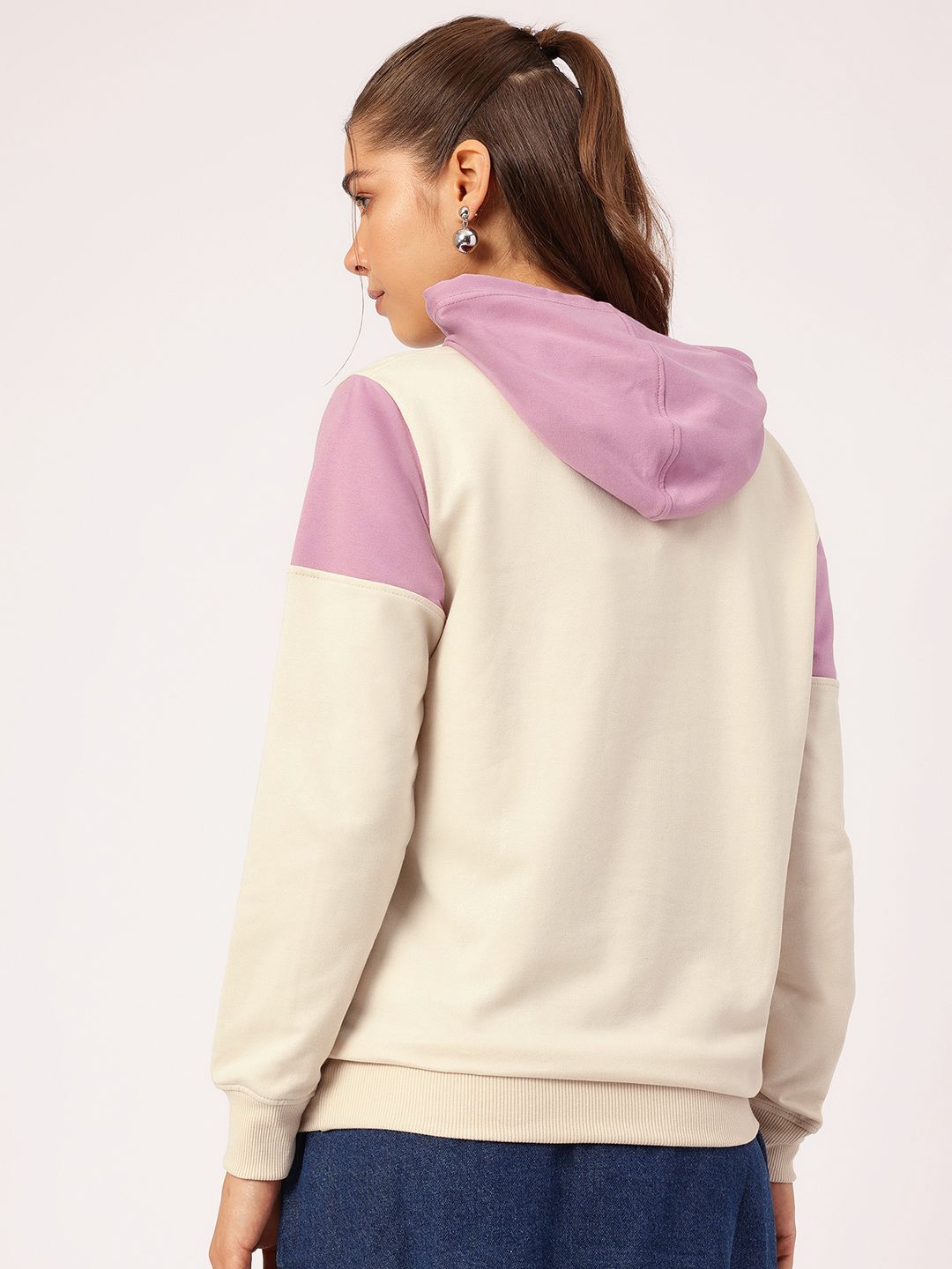 DressBerry Colourblocked Hooded SweatShirt