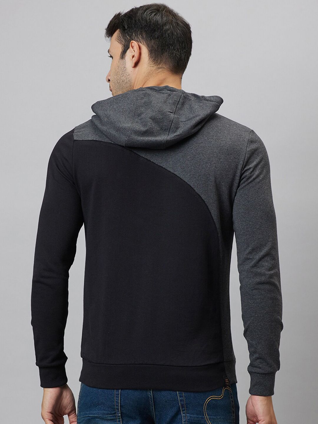 Being Human Typography Printed Hooded Long Sleeve Pullover Sweatshirt