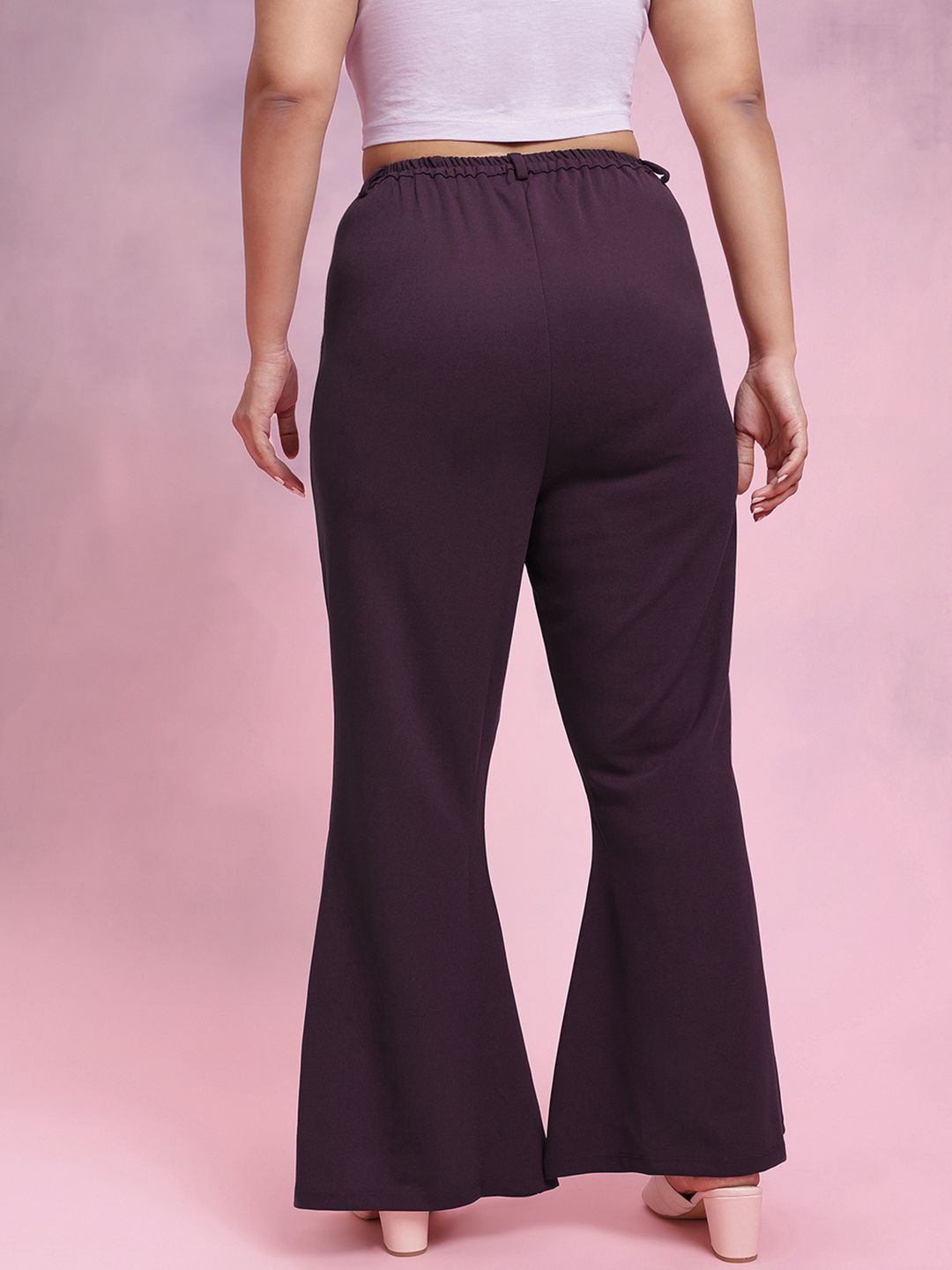 DressBerry Women Plus Size Flared Trousers