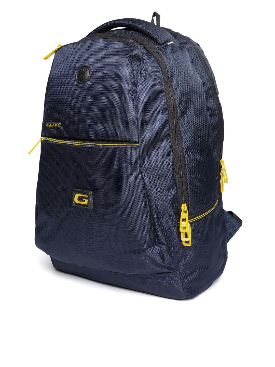 Gear Unisex Navy Blue Solid Laptop Backpack