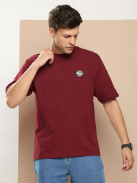 Difference of Opinion Men Printed Pure Cotton Oversized T-shirt