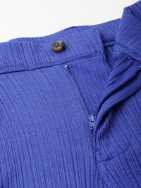 DressBerry Women Plisse Flare Goals Trousers