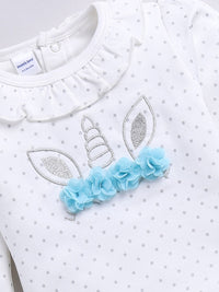 Moms Love Girls Pure Cotton Printed Top with Trousers