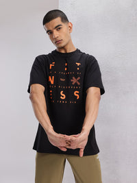 HRX by Hrithik Roshan Typography Printed Training T-shirt