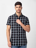 SPYKAR Men Classic Slim Fit Tartan Checked Cotton Casual Shirt