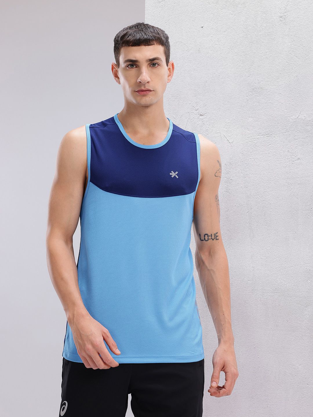 HRX by Hrithik Roshan Colourblock Racerback Running T-shirt