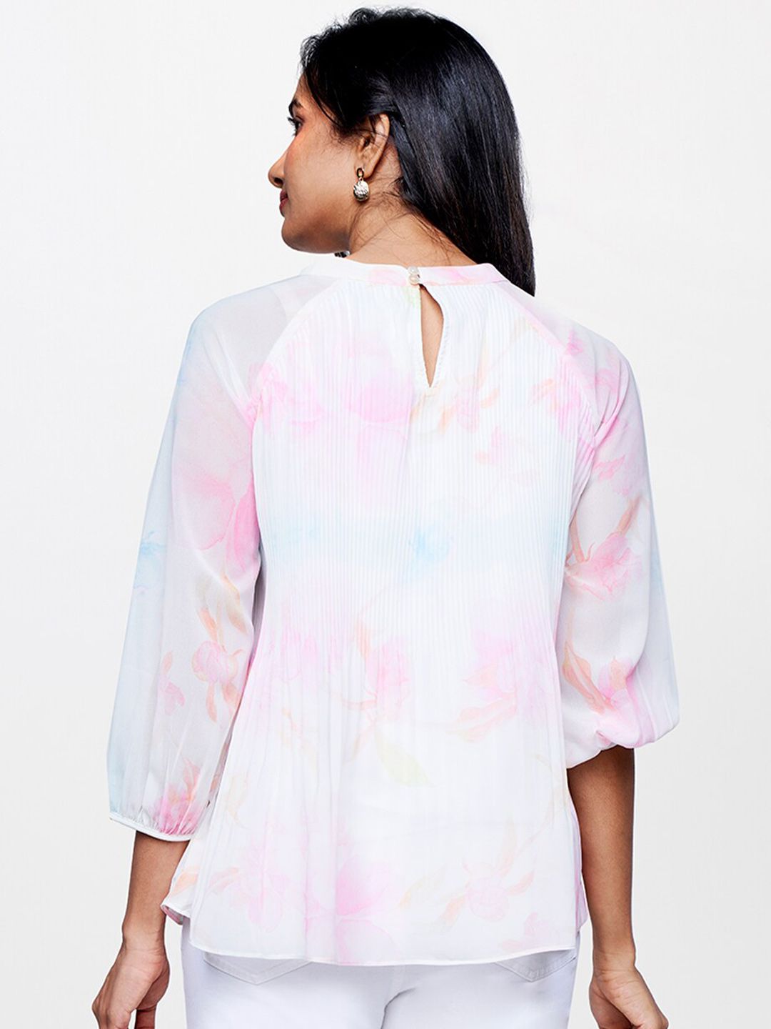 AND Abstract Printed Raglan Sleeves Top