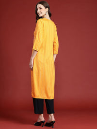 Anouk Women Embellished Mirror Work Kurta