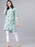 Vishudh Women Green Printed Tunic