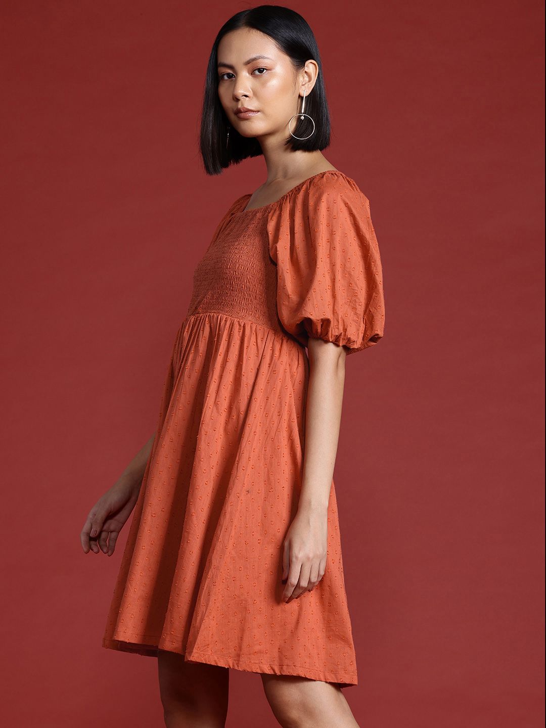 all about you Pure Cotton A-Line Dress