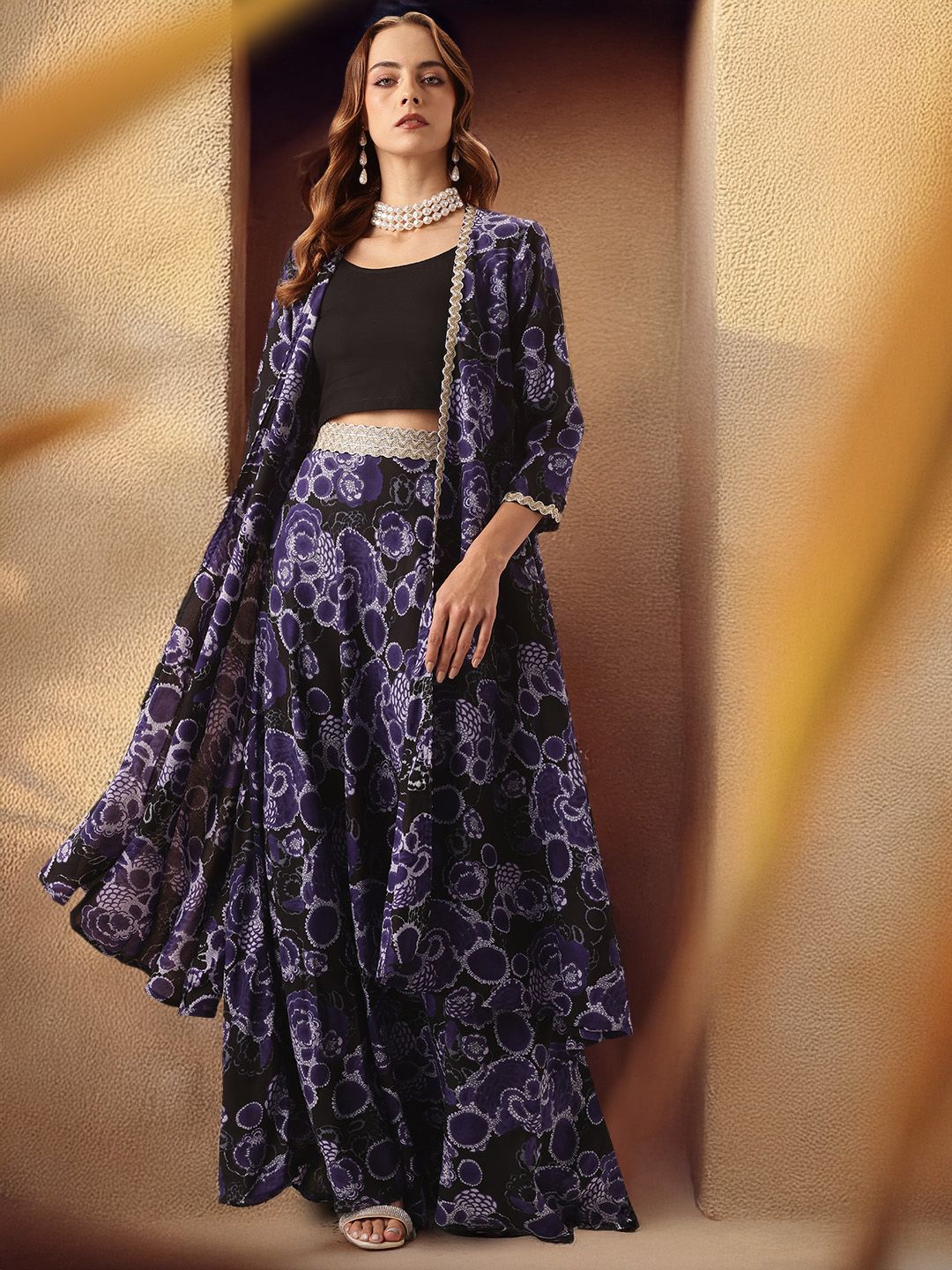 all about you Abstract Print Gotta Patti Ethnic Co-ords