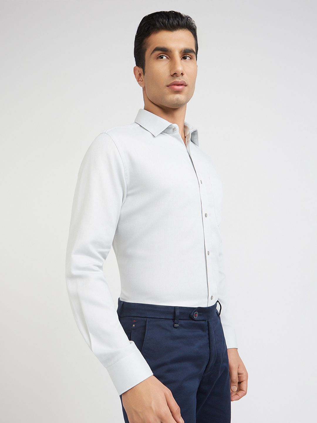 Raymond Pure Cotton Slim Fit Opaque Formal Shirt