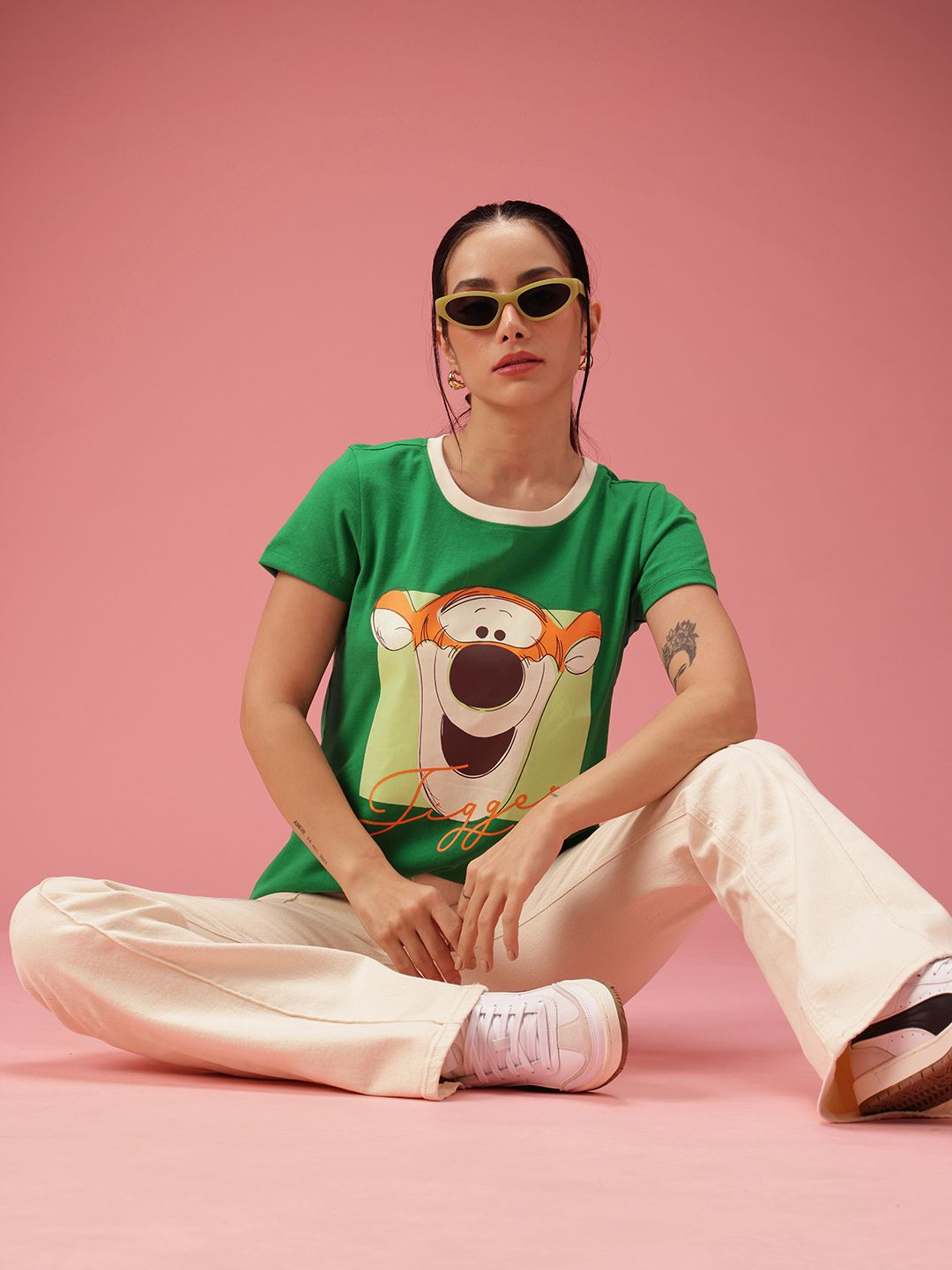 DressBerry Winnie The Pooh Printed Regular T-shirt