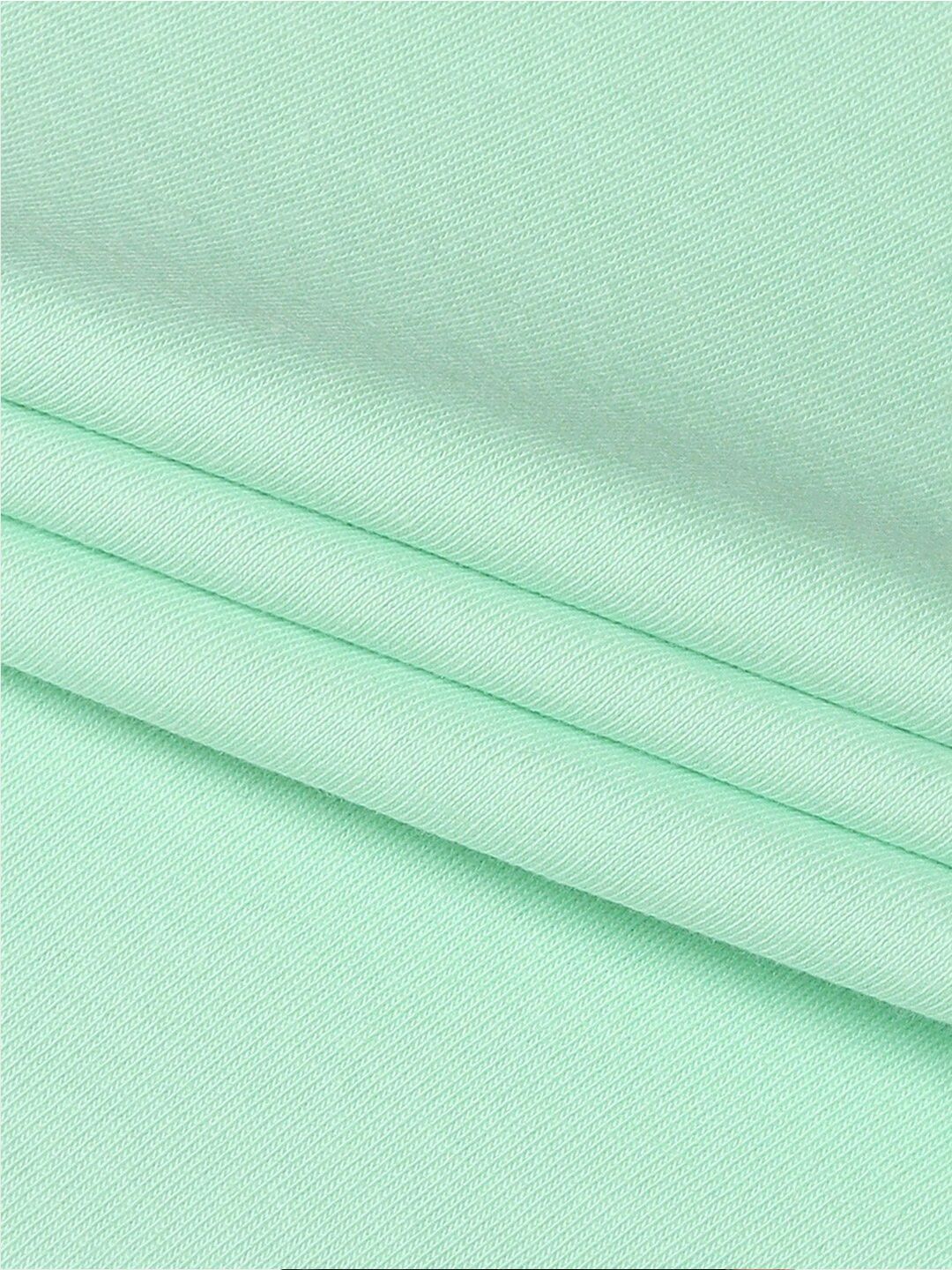 Bewakoof Green Graphic Printed Long Sleeves Pure Cotton Oversized T-Shirt