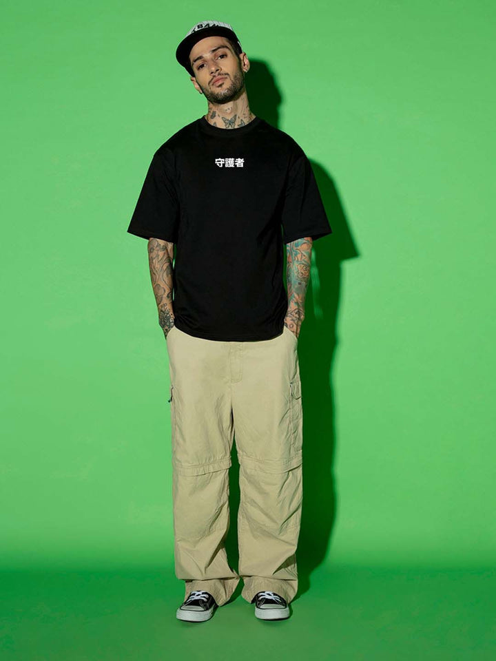 Bewakoof Guardian Wings Graphic Printed Pure Cotton Oversized T-shirt