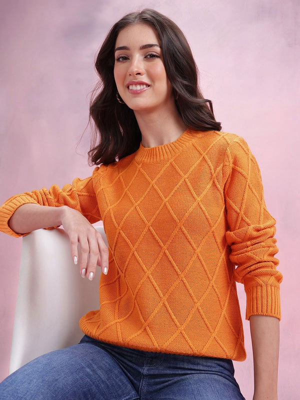 DressBerry Checked Acrylic Pullover