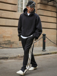 Powerlook Men Striped Baggy Fit Track Pants