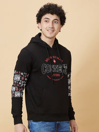 Being Human Printed Hooded Sweatshirt