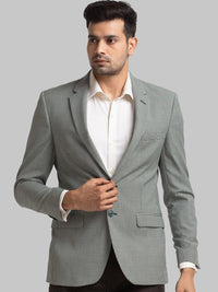 Raymond Checked Contemporary Fit Single-Breasted Blazer