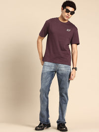 Being Human Typography Printed Drop-Shoulder Sleeves Pure Cotton T-shirt