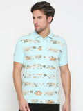 Being Human Floral Printed Polo Collar T-shirt