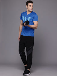 HRX by Hrithik Roshan Striped Rapid-Dry Training T-shirt